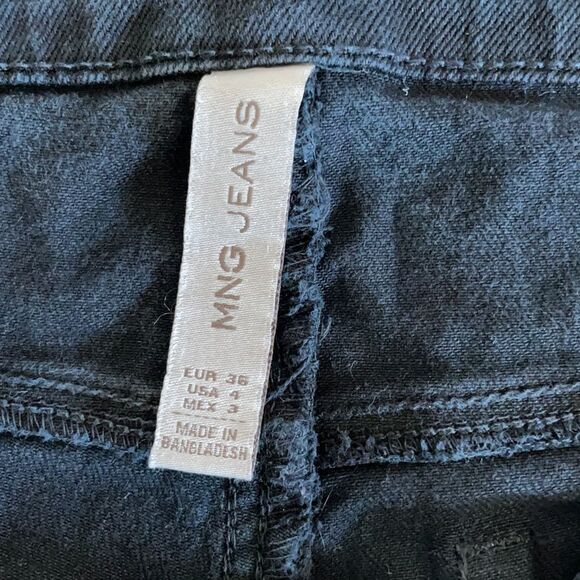 MNG by Mango Black Denim Shorts - 4 - Picture 4 of 4